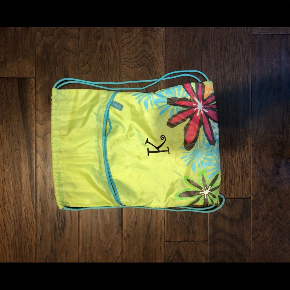 Thirty-one string bag with a letter K